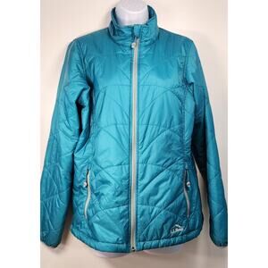 L.L.Bean Primaloft Quilted Jacket Women’s M Teal Lightweight Packable
